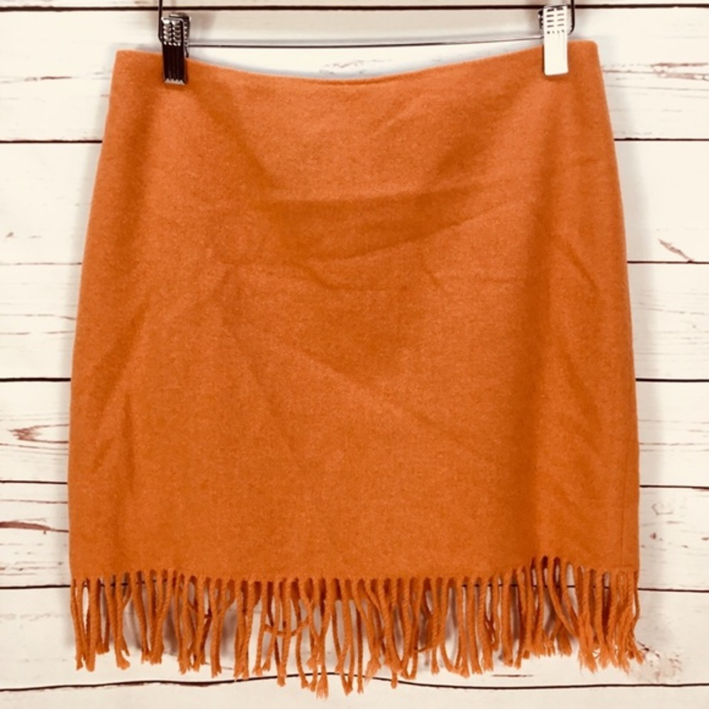 Jones New York Signature Orange Wool Skirt Size‎ 8P